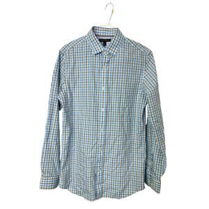 Banana‎ Republic Men’s SLIM-FIT DRESS SHIRT Size Medium Tall Color Skyline Blue